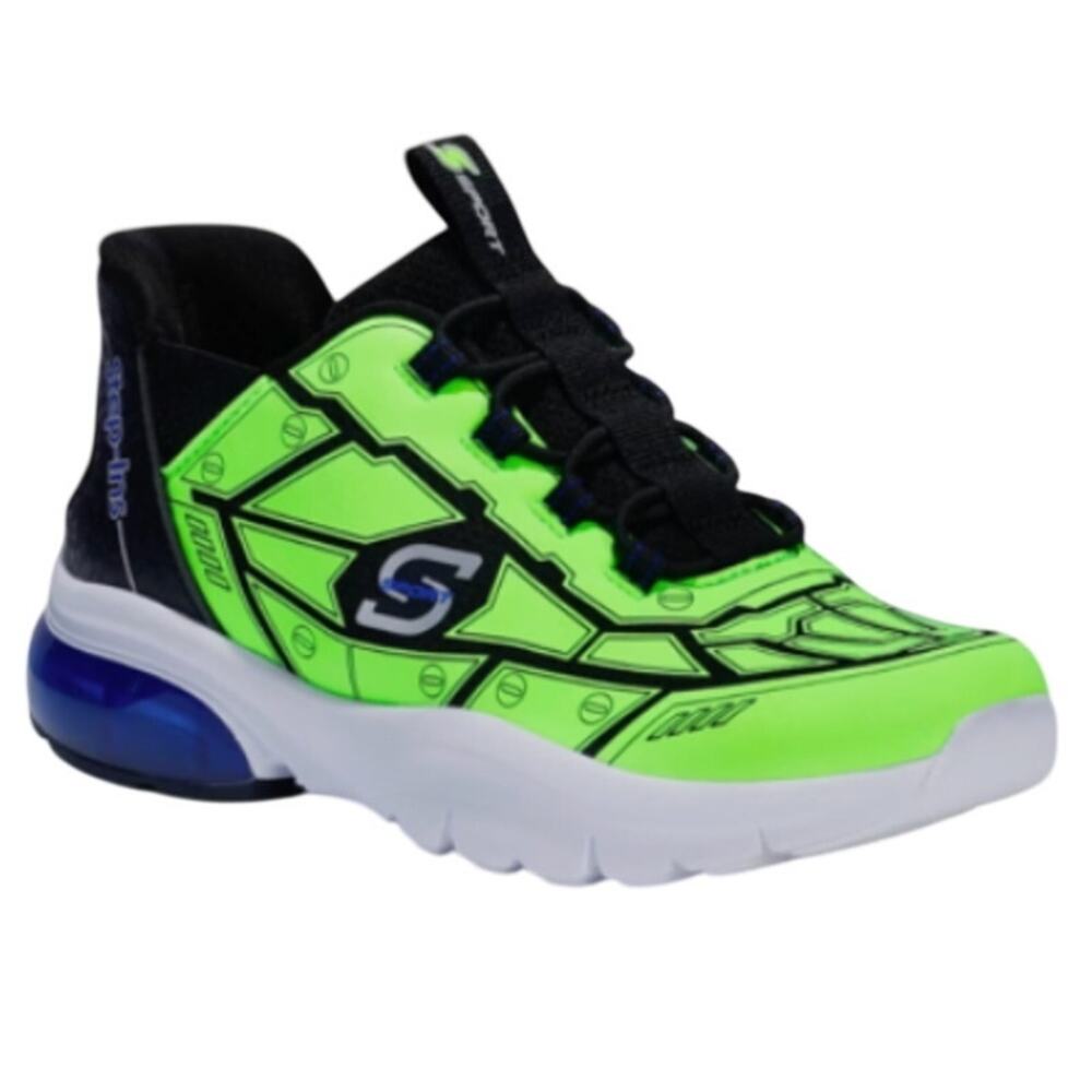 S Sport by Skechers Boys' Noah Slip-On Sneakers in Green Size 2 - New in Box